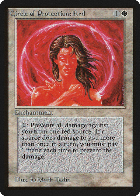 Magic: The Gathering - Circle of Protection: Red - Limited Edition Beta