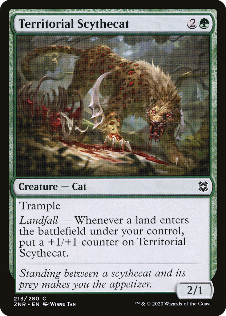 Magic: The Gathering - Territorial Scythecat - Zendikar Rising