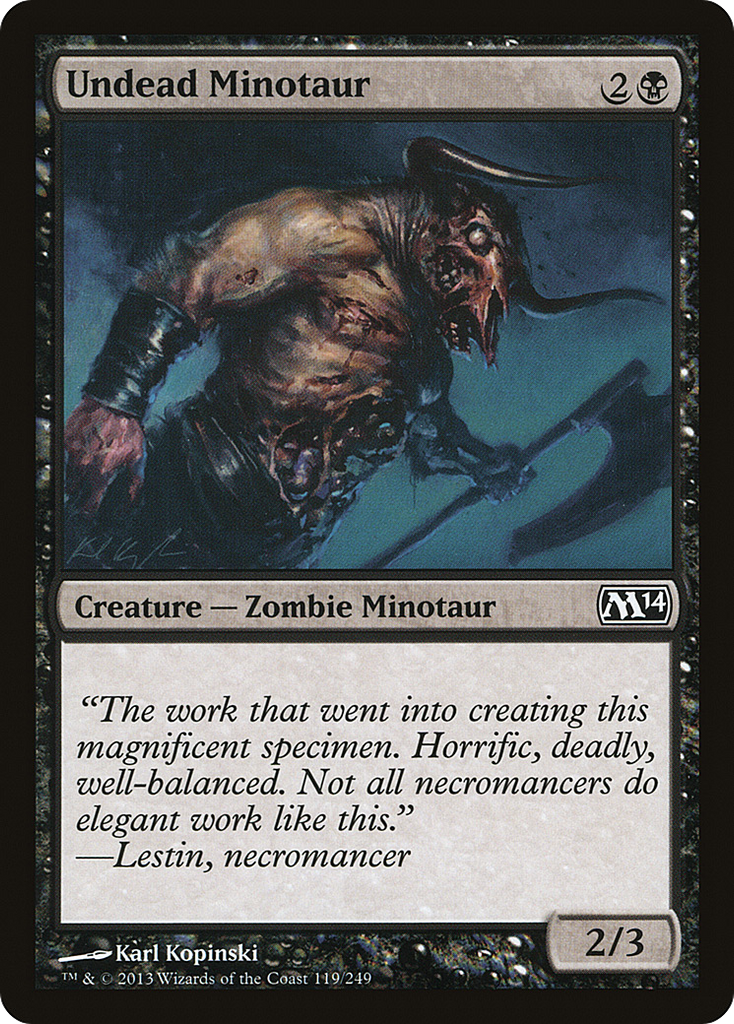 Magic: The Gathering - Undead Minotaur - Magic 2014