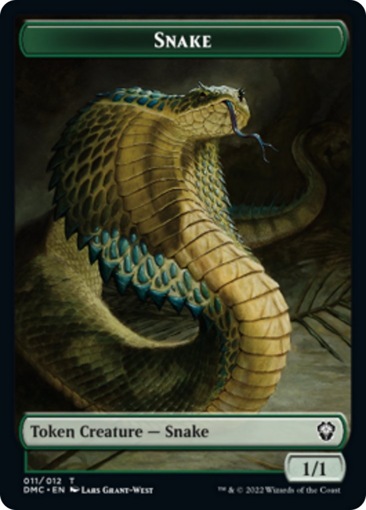 Magic: The Gathering - Snake Token - Dominaria United Commander Tokens