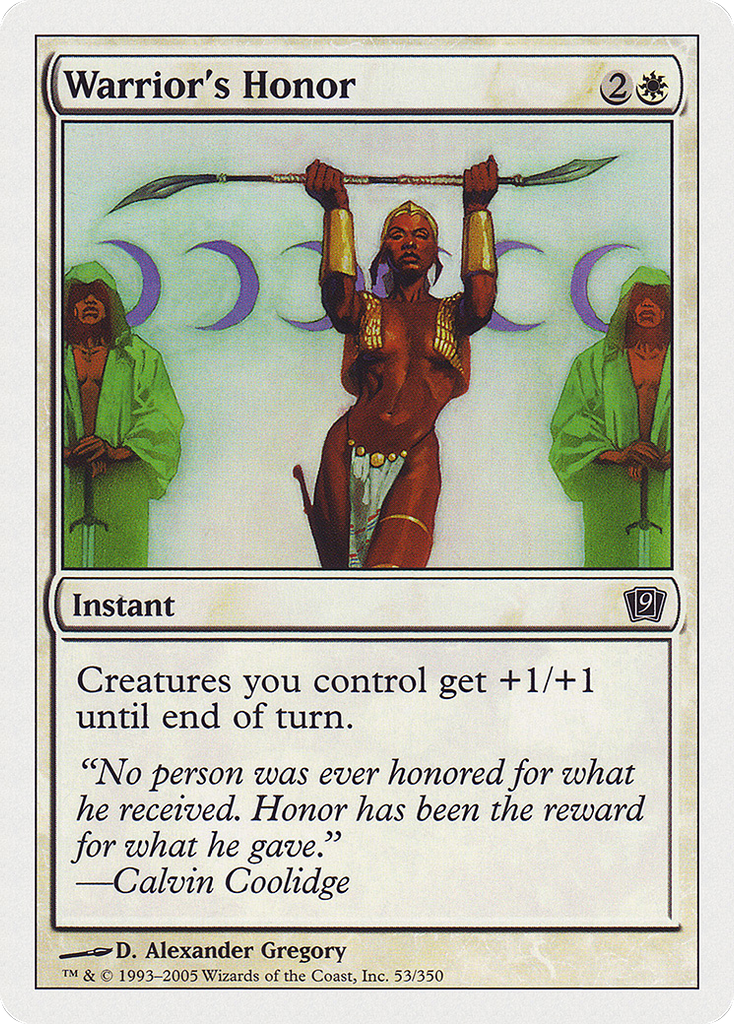 Magic: The Gathering - Warrior's Honor - Ninth Edition