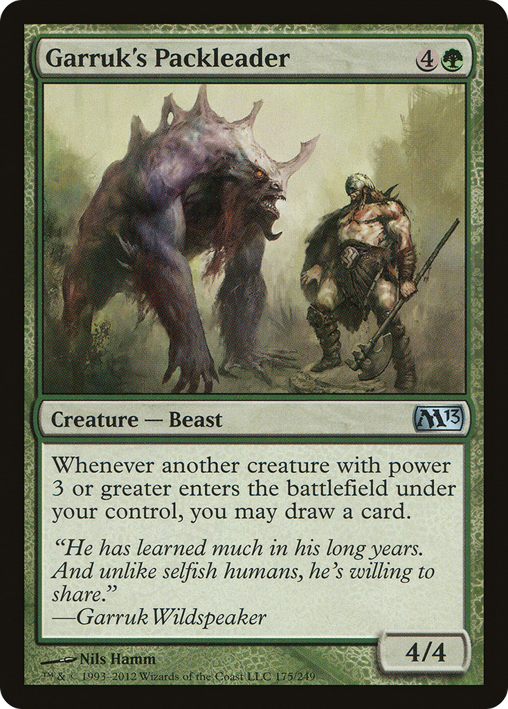 Magic: The Gathering - Garruk's Packleader - Magic 2013