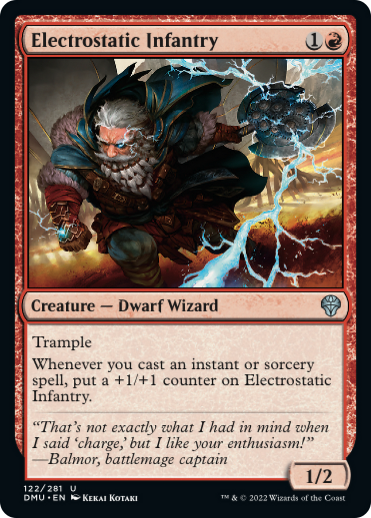 Magic: The Gathering - Electrostatic Infantry Foil - Dominaria United