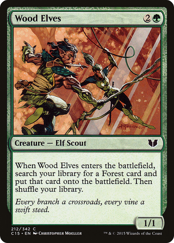 Magic: The Gathering - Wood Elves - Commander 2015