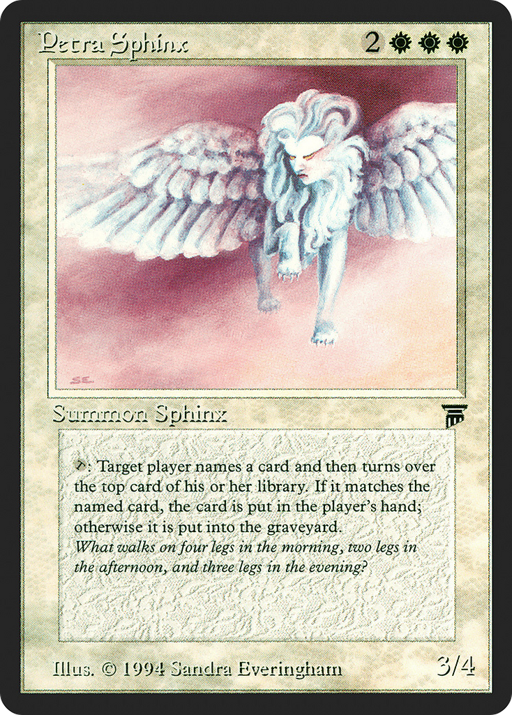 Magic: The Gathering - Petra Sphinx - Legends