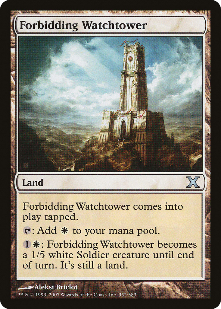 Magic: The Gathering - Forbidding Watchtower - Tenth Edition