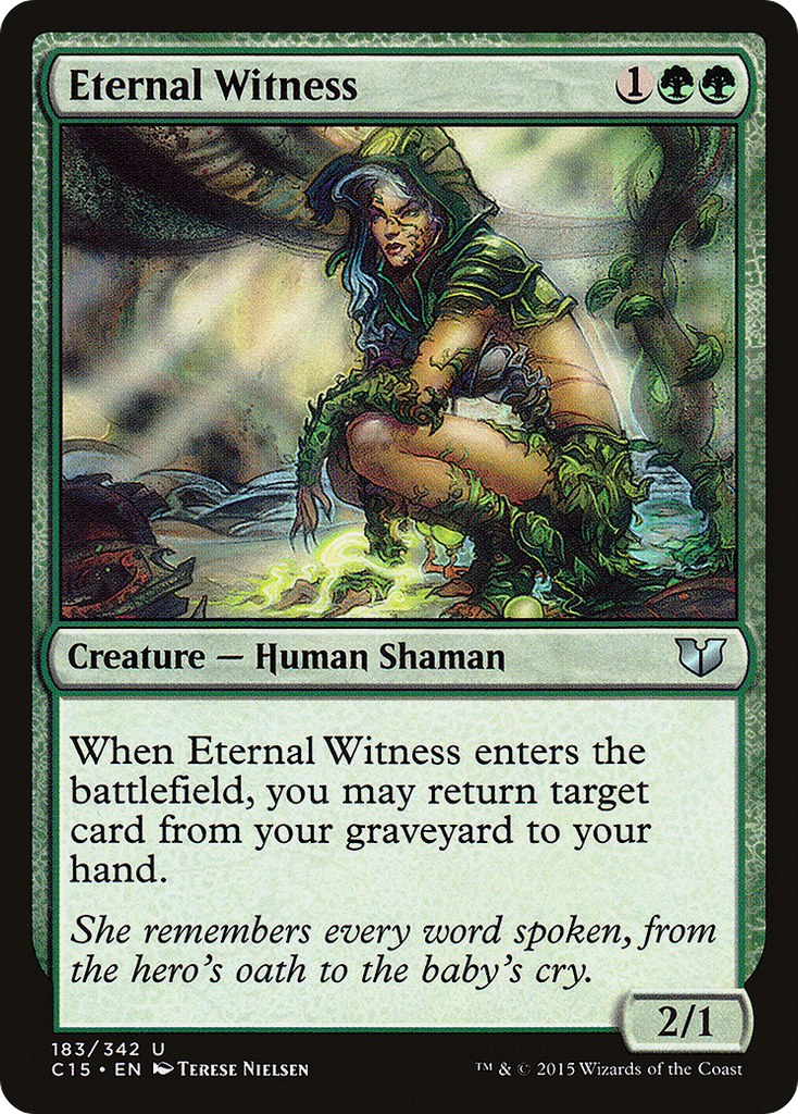 Magic: The Gathering - Eternal Witness - Commander 2015