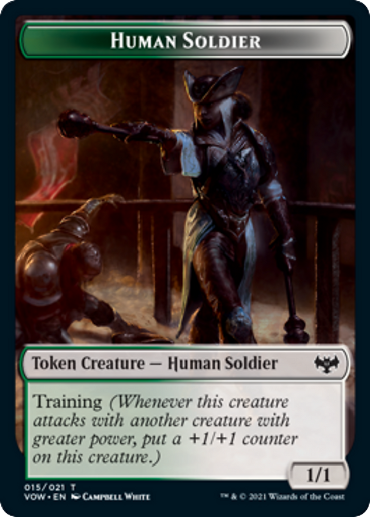 Magic: The Gathering - Human Soldier Token - Innistrad: Crimson Vow Tokens