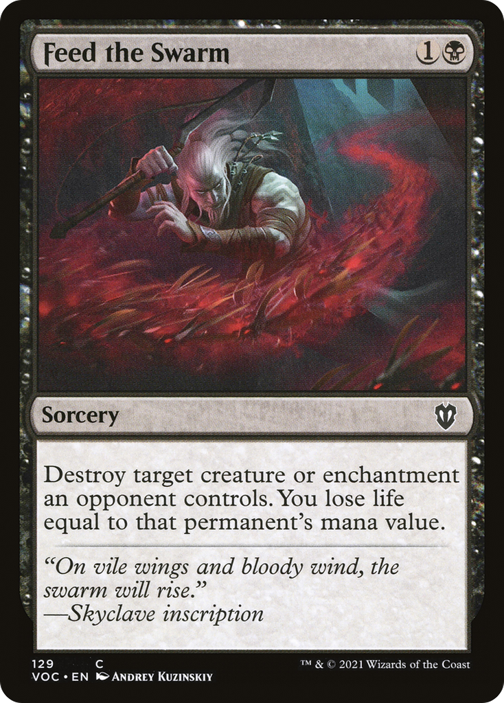 Magic: The Gathering - Feed the Swarm - Crimson Vow Commander