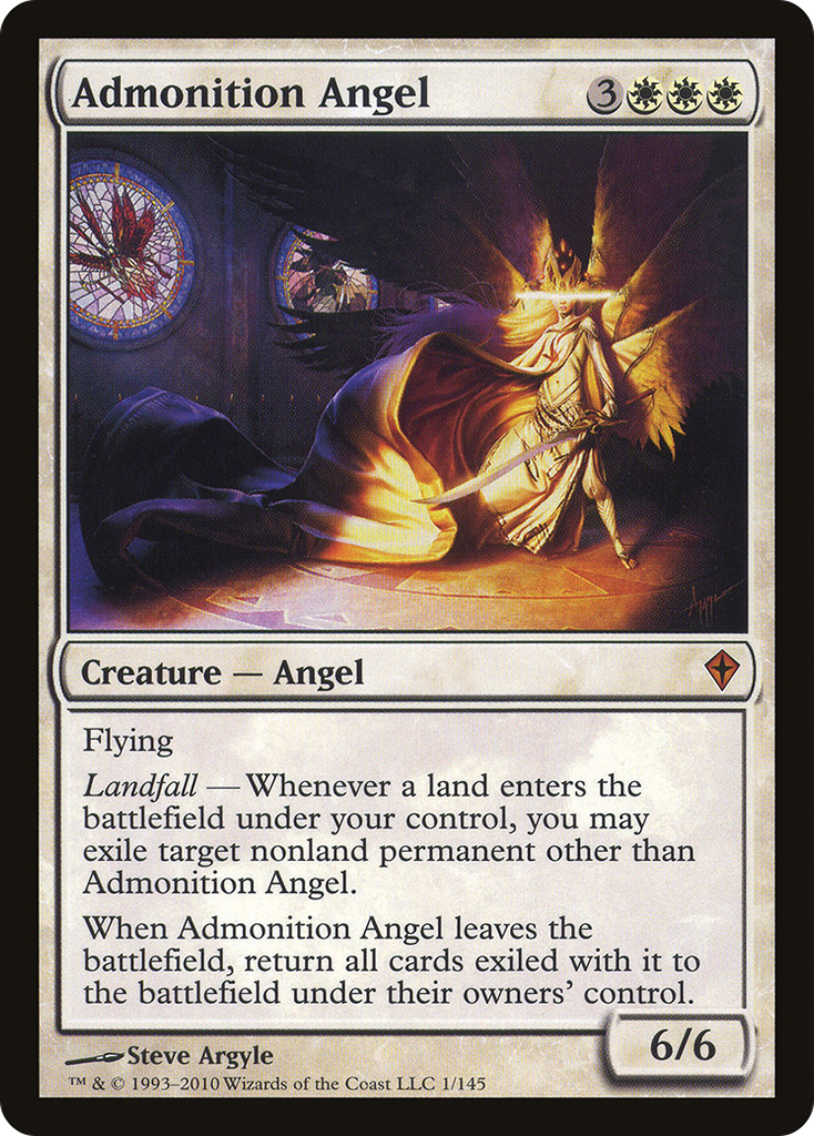 Magic: The Gathering - Admonition Angel - Worldwake