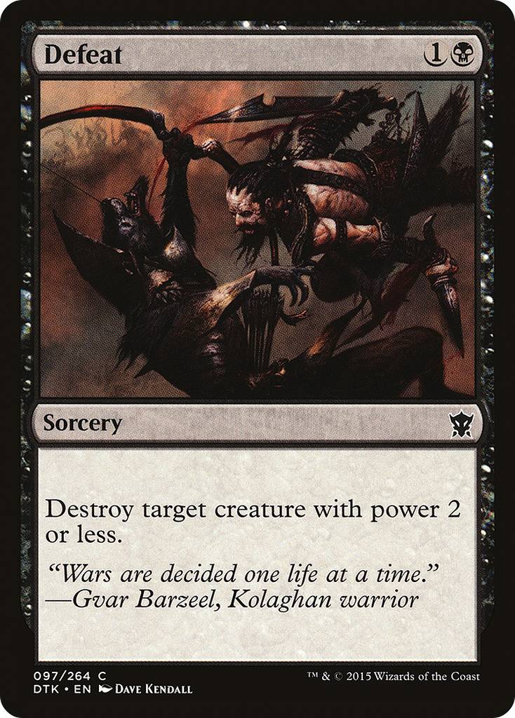 Magic: The Gathering - Defeat - Dragons of Tarkir