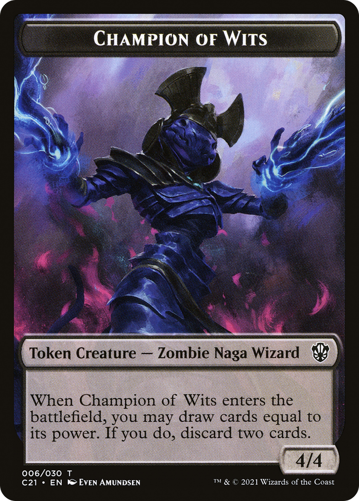 Magic: The Gathering - Champion of Wits Token - Commander 2021 Tokens