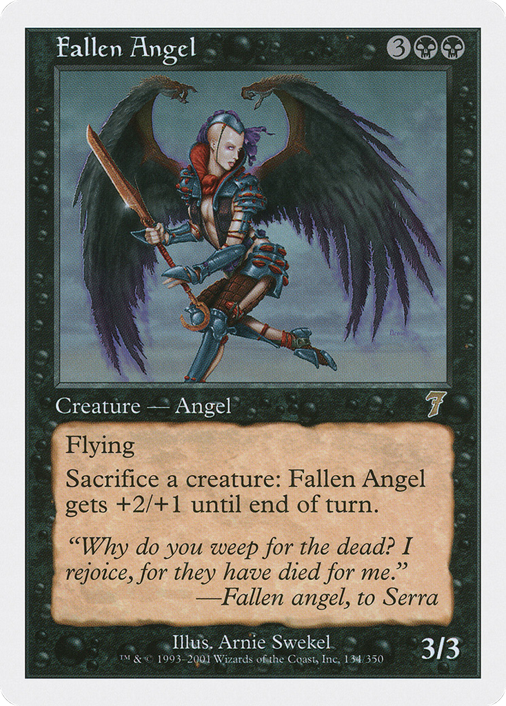 Magic: The Gathering - Fallen Angel - Seventh Edition