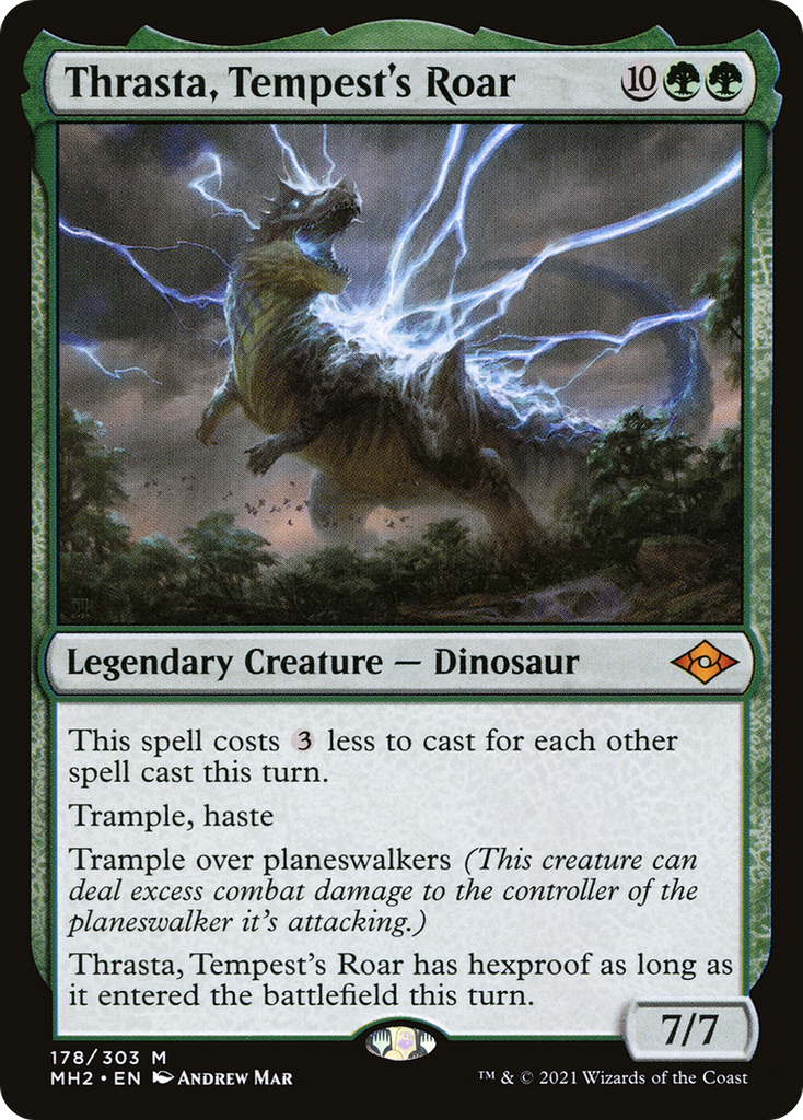 Magic: The Gathering - Thrasta, Tempest's Roar Foil - Modern Horizons 2