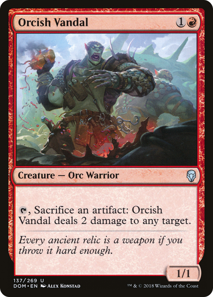 Magic: The Gathering - Orcish Vandal - Dominaria