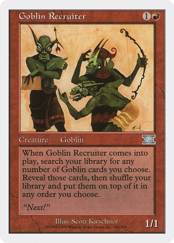 Magic: The Gathering - Goblin Recruiter - Classic Sixth Edition