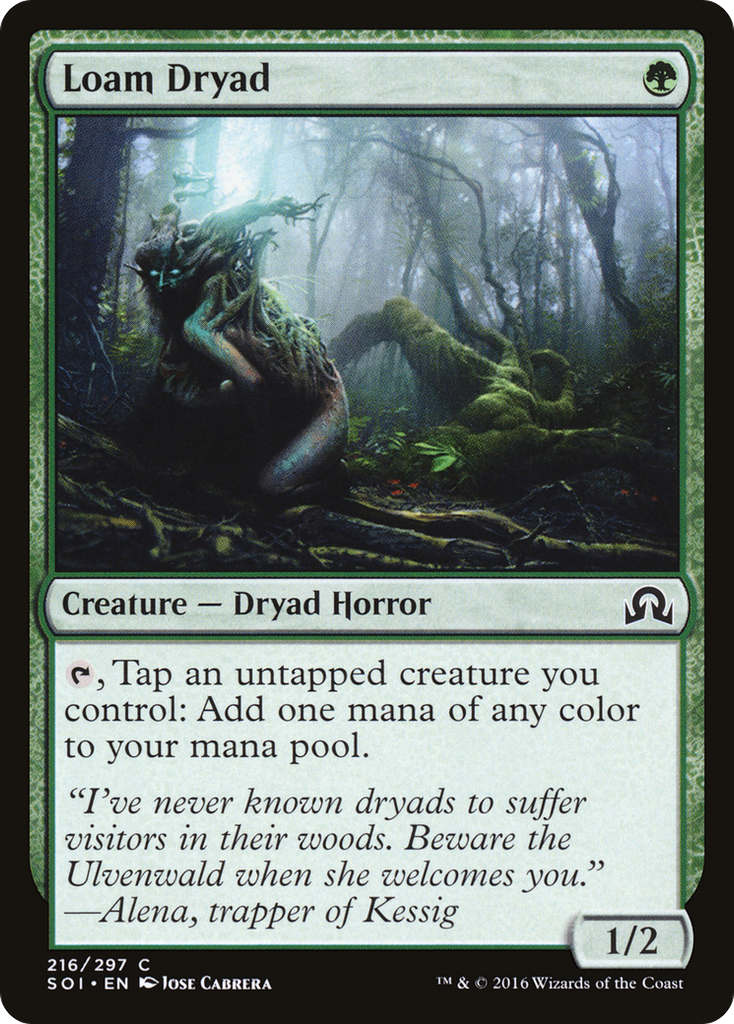 Magic: The Gathering - Loam Dryad - Shadows over Innistrad