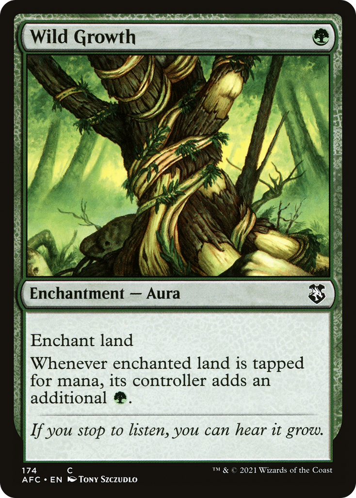 Magic: The Gathering - Wild Growth - Forgotten Realms Commander