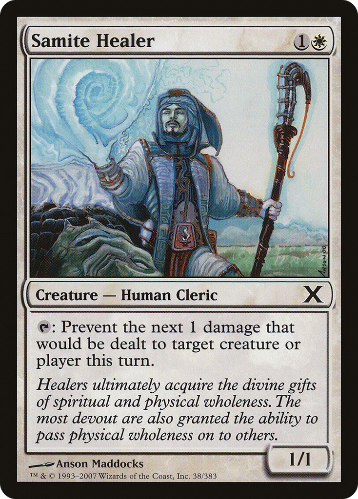 Magic: The Gathering - Samite Healer - Tenth Edition