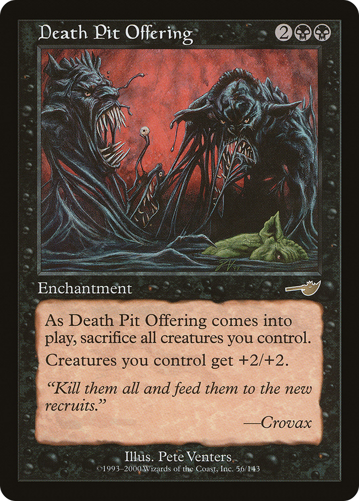 Magic: The Gathering - Death Pit Offering - Nemesis