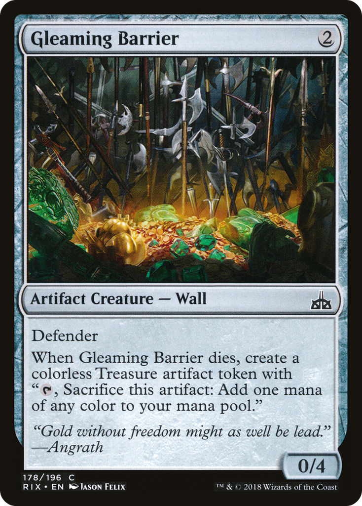 Magic: The Gathering - Gleaming Barrier - Rivals of Ixalan