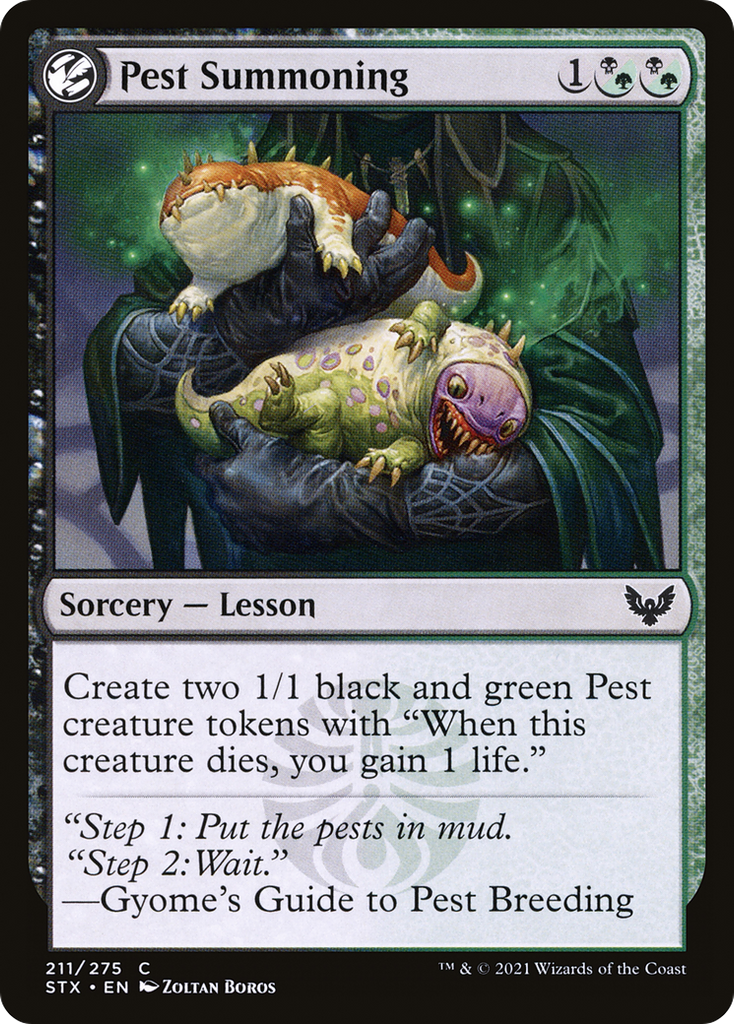 Magic: The Gathering - Pest Summoning Foil - Strixhaven: School of Mages