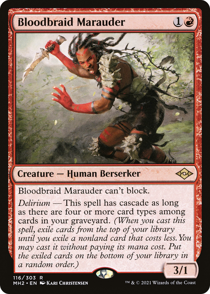 Magic: The Gathering - Bloodbraid Marauder Foil - Modern Horizons 2