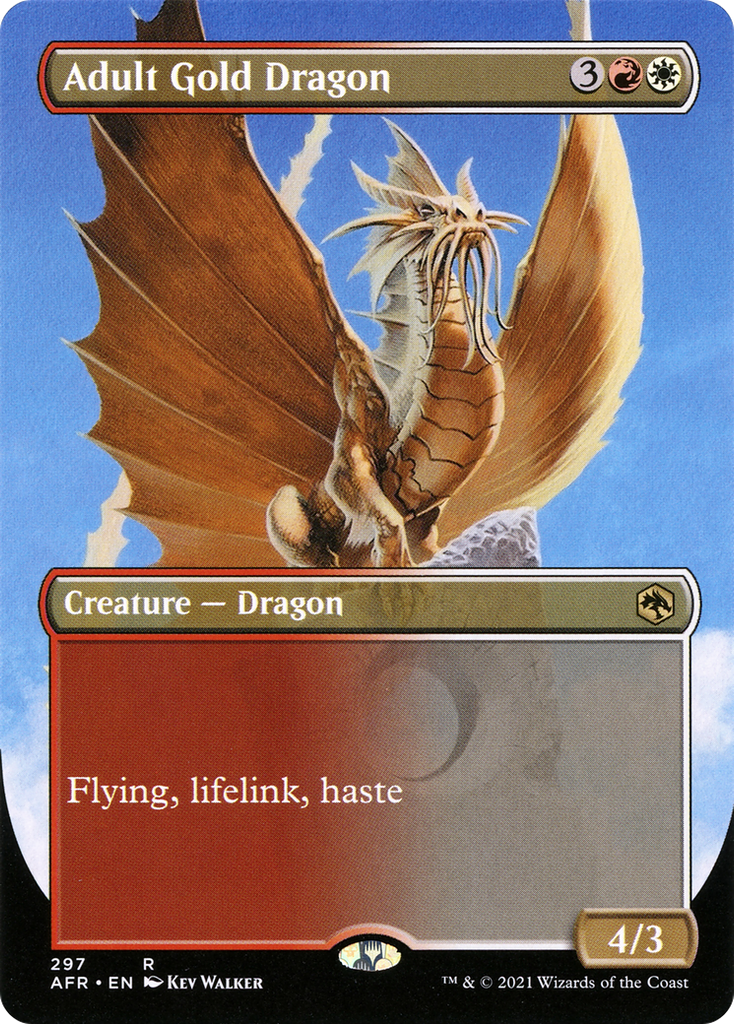 Magic: The Gathering - Adult Gold Dragon Foil - Adventures in the Forgotten Realms