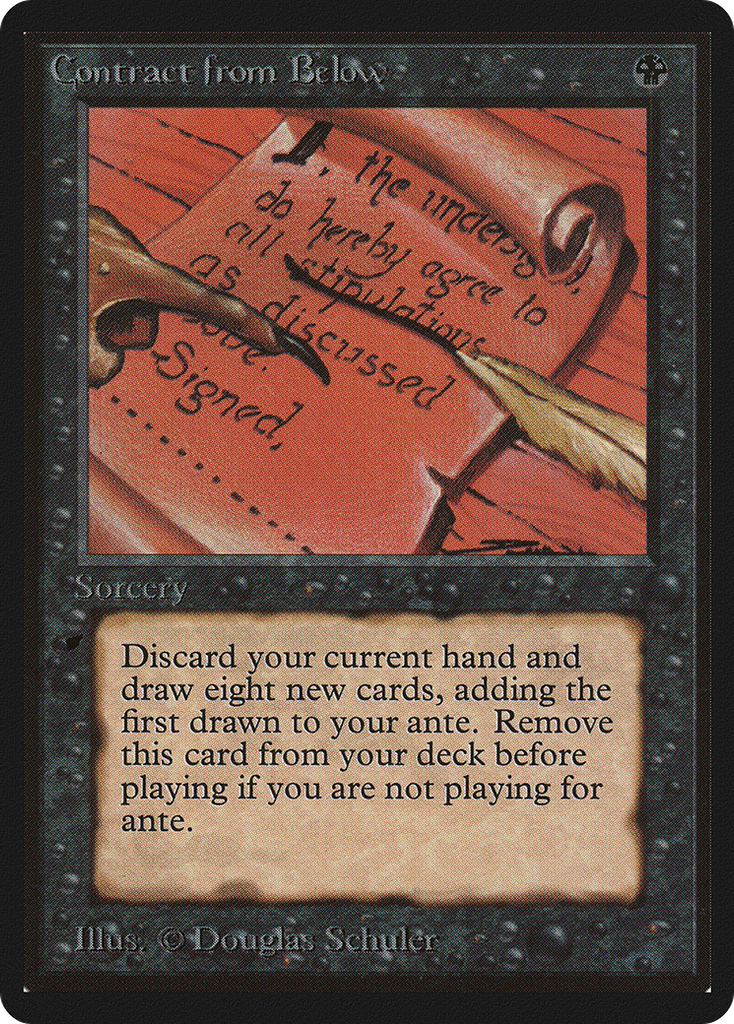 Magic: The Gathering - Contract from Below - Limited Edition Beta