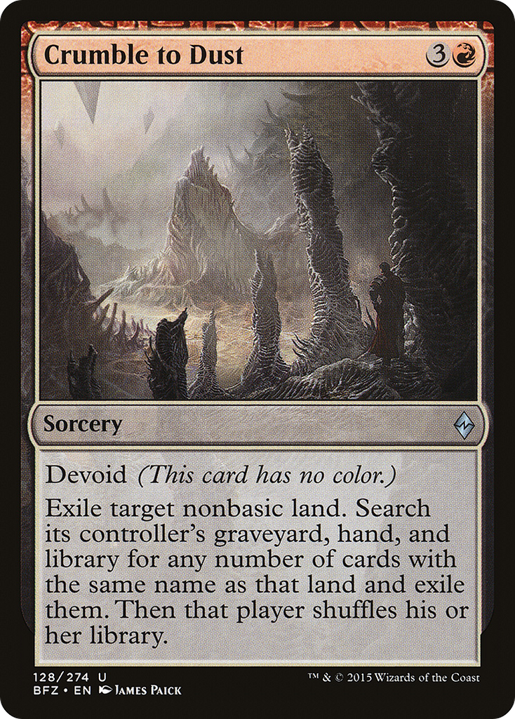 Magic: The Gathering - Crumble to Dust - Battle for Zendikar
