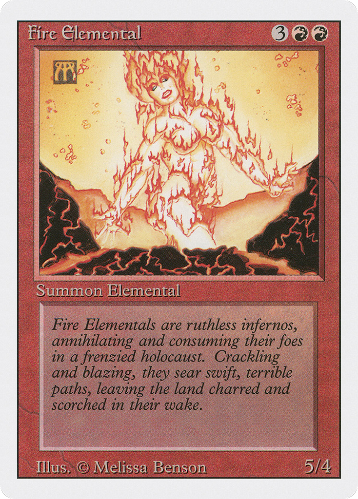 Magic: The Gathering - Fire Elemental - Revised Edition