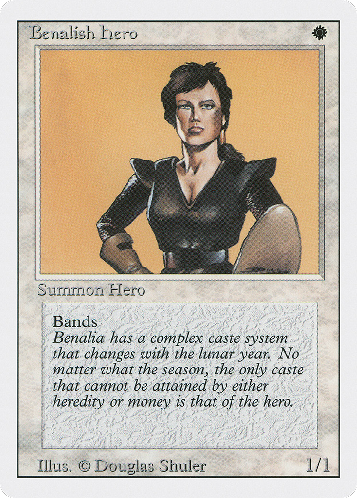 Magic: The Gathering - Benalish Hero - Revised Edition