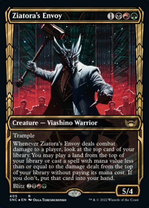 Magic the Gathering - Ziatora's Envoy Foil - Streets of New Capenna