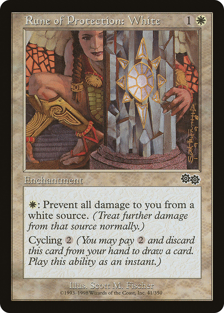 Magic: The Gathering - Rune of Protection: White - Urza's Saga