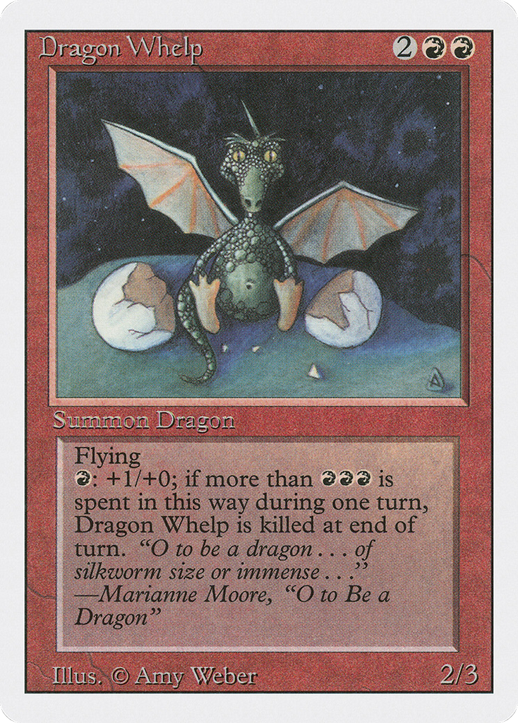 Magic: The Gathering - Dragon Whelp - Revised Edition