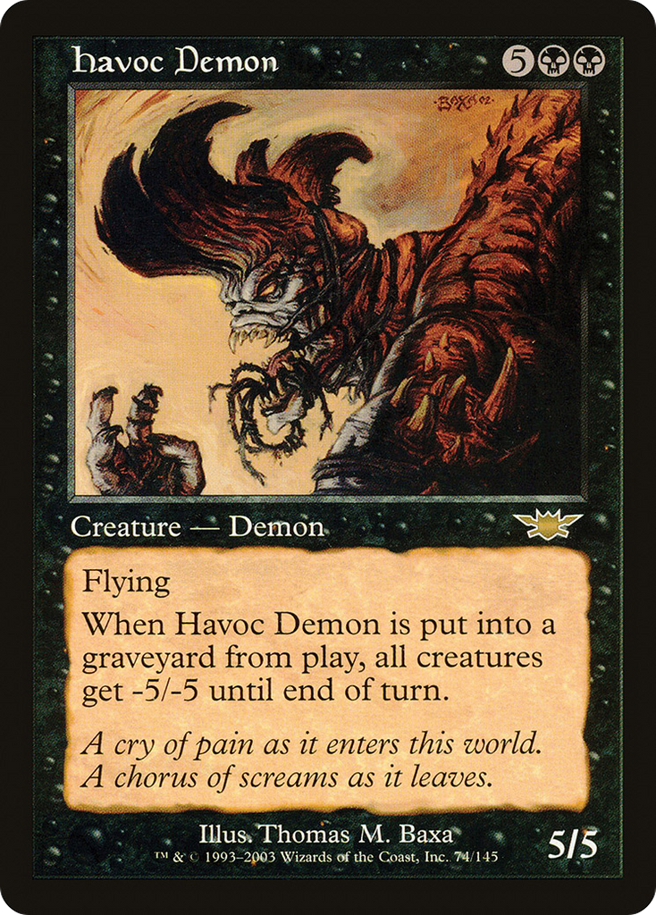 Magic: The Gathering - Havoc Demon - Legions