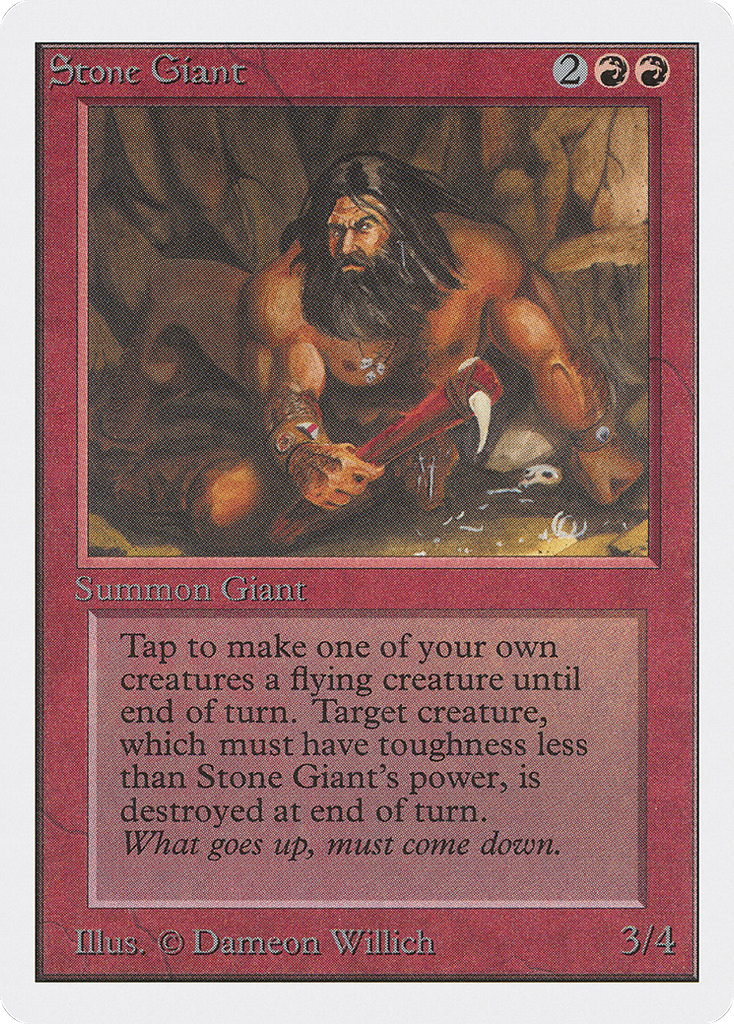 Magic: The Gathering - Stone Giant - Unlimited Edition