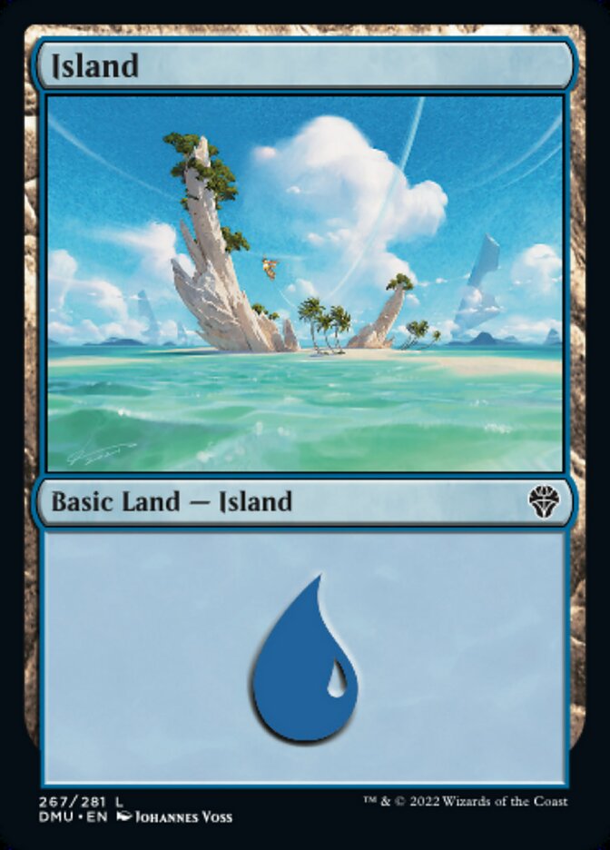 Magic the Gathering - Island #267 Foil - Dominaria United