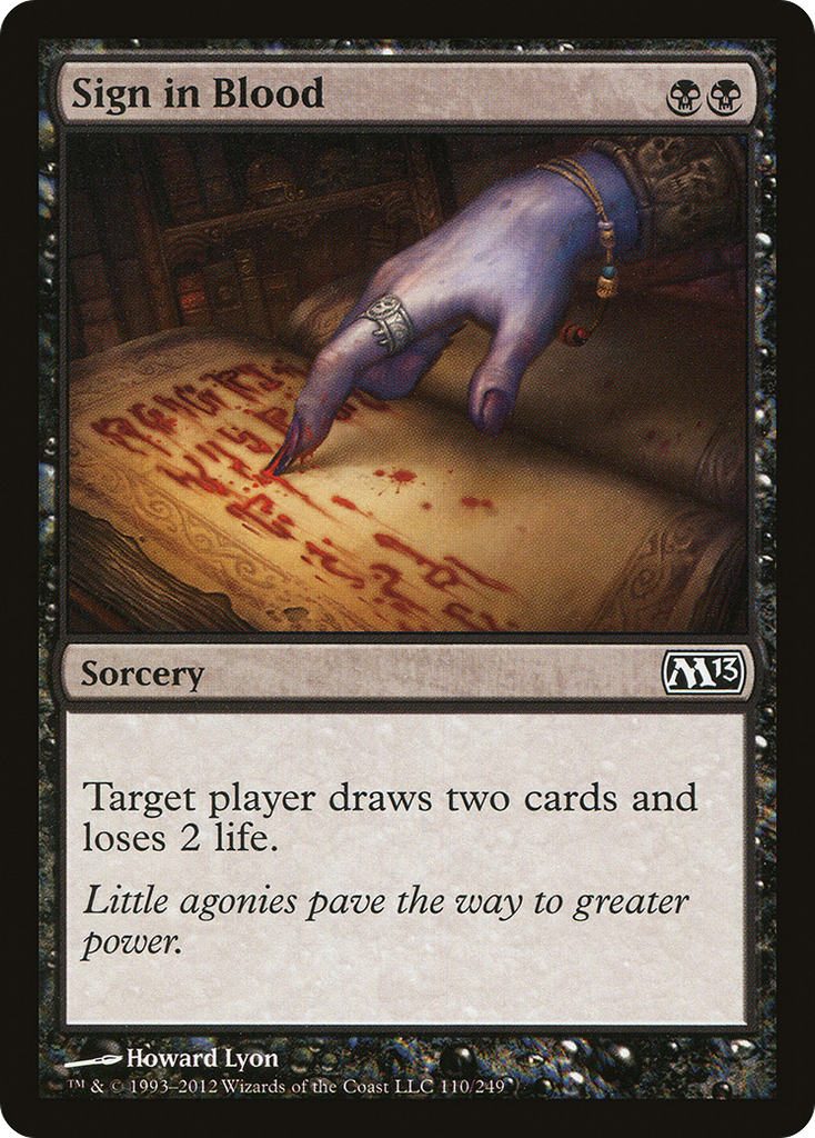 Magic: The Gathering - Sign in Blood - Magic 2013
