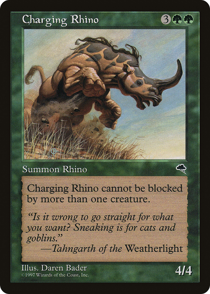 Magic: The Gathering - Charging Rhino - Tempest