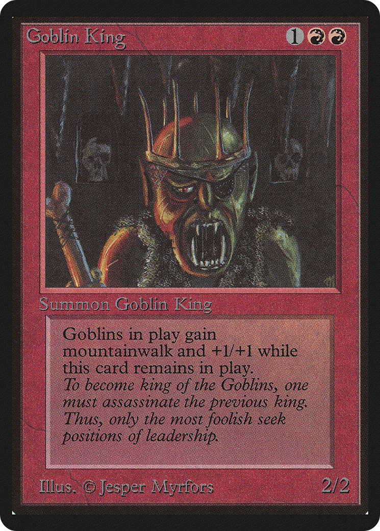 Magic: The Gathering - Goblin King - Limited Edition Beta
