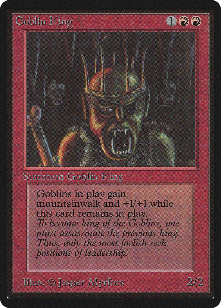 Magic: The Gathering - Goblin King - Limited Edition Beta