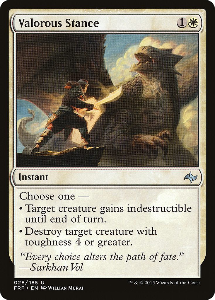 Magic: The Gathering - Valorous Stance - Fate Reforged