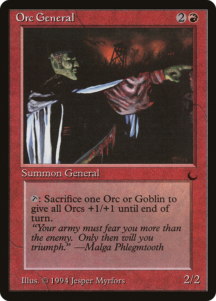 Magic: The Gathering - Orc General - The Dark