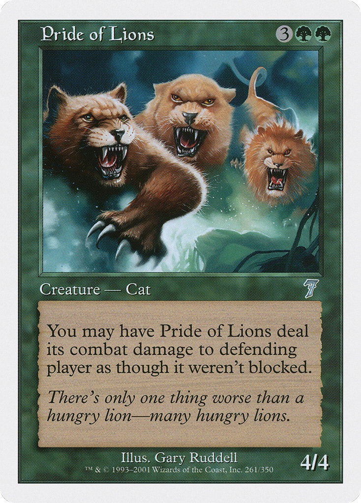 Magic: The Gathering - Pride of Lions - Seventh Edition