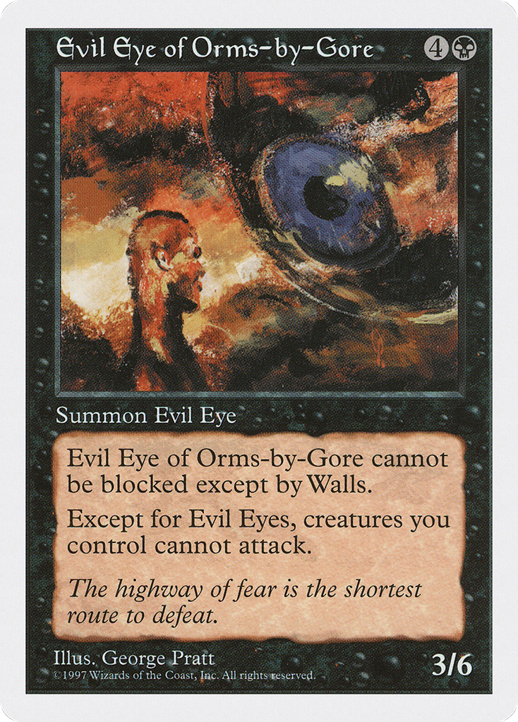 Magic: The Gathering - Evil Eye of Orms-by-Gore - Fifth Edition
