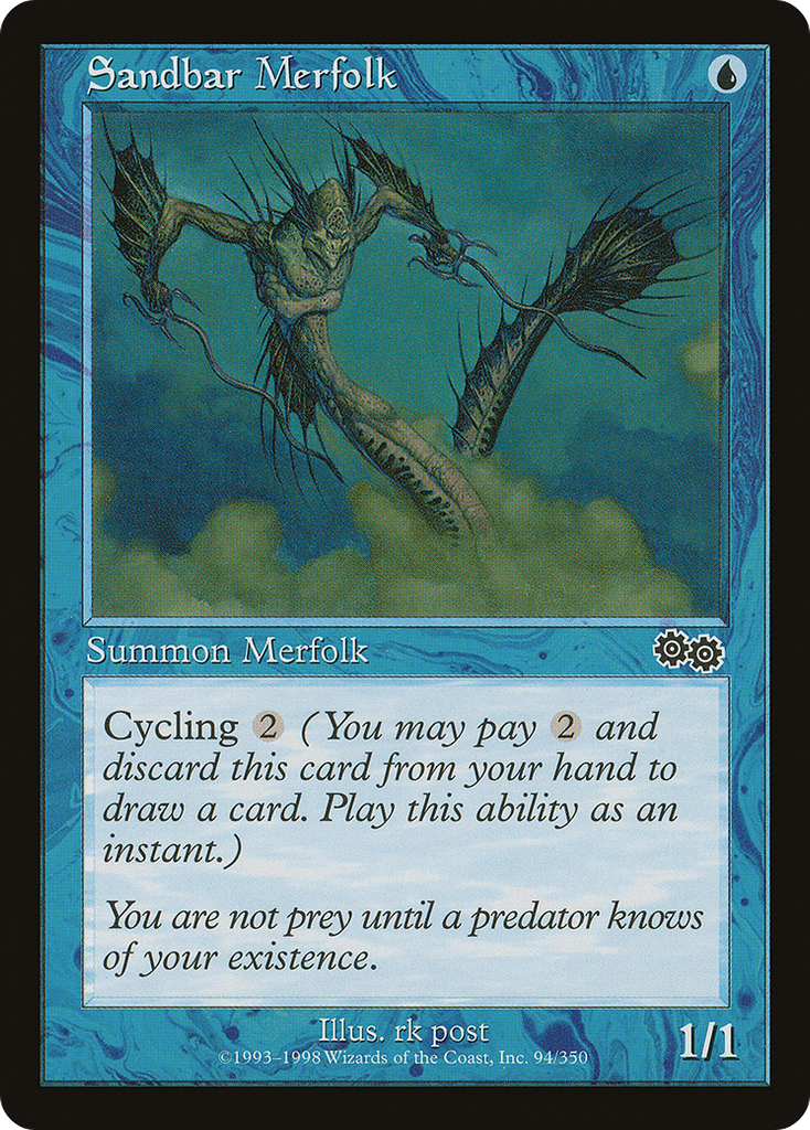 Magic: The Gathering - Sandbar Merfolk - Urza's Saga