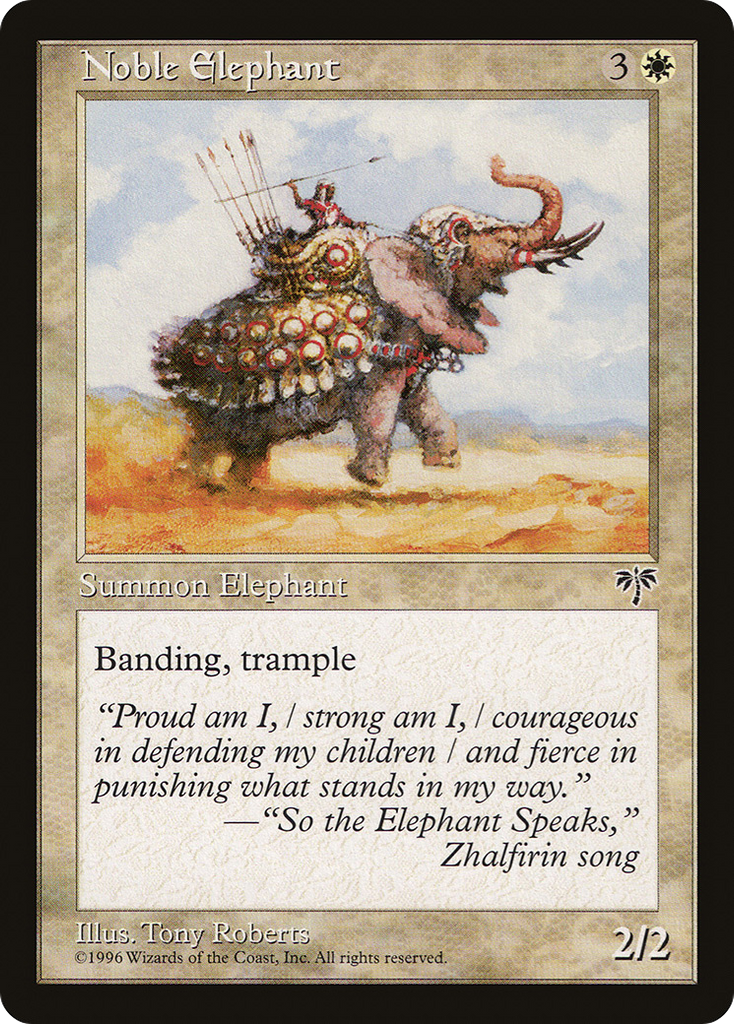 Magic: The Gathering - Noble Elephant - Mirage