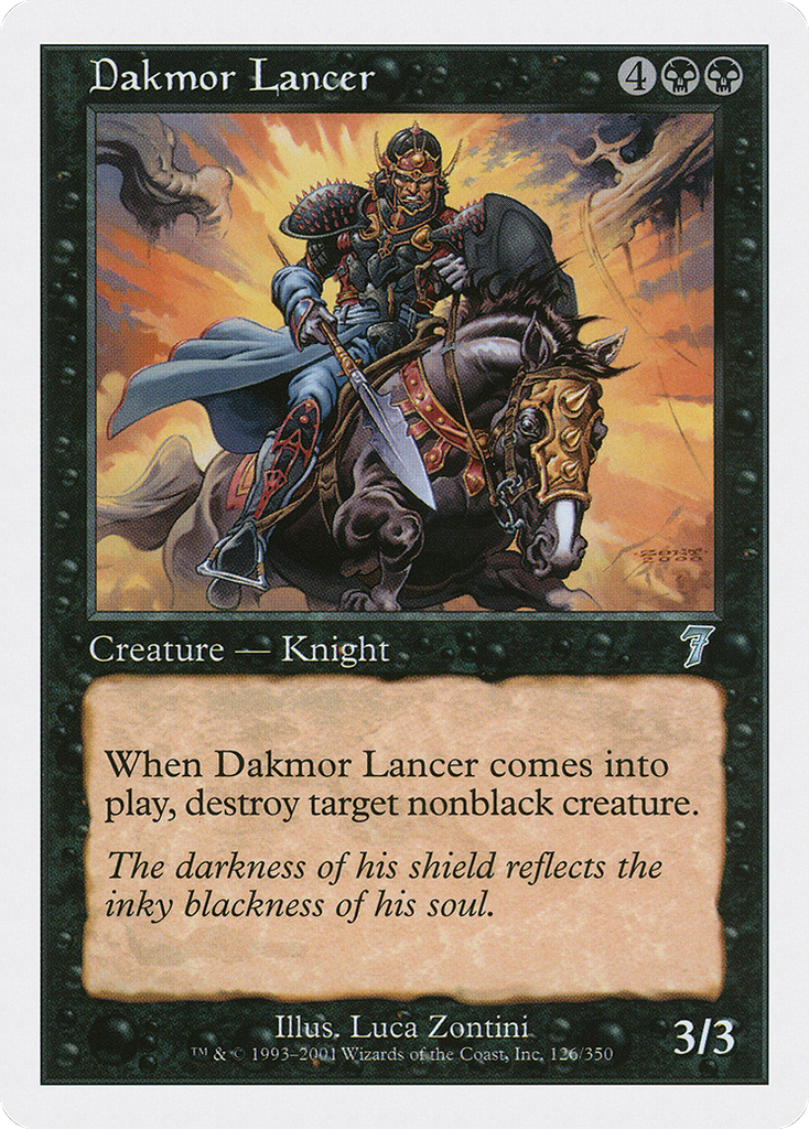 Magic: The Gathering - Dakmor Lancer - Seventh Edition