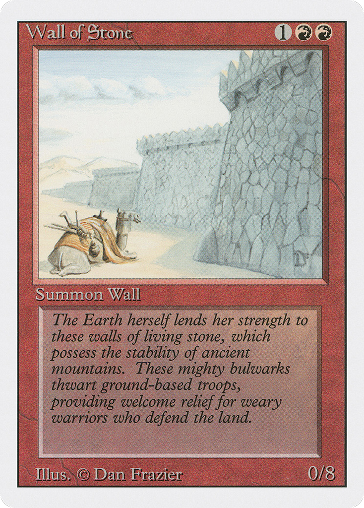 Magic: The Gathering - Wall of Stone - Revised Edition